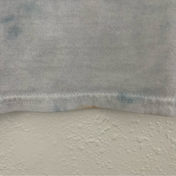 DEF LEPPARD Blue White Tie Dye 1992 Adrenalize Tour Short Sleeve Graphic Tee - Picture 11 of 12